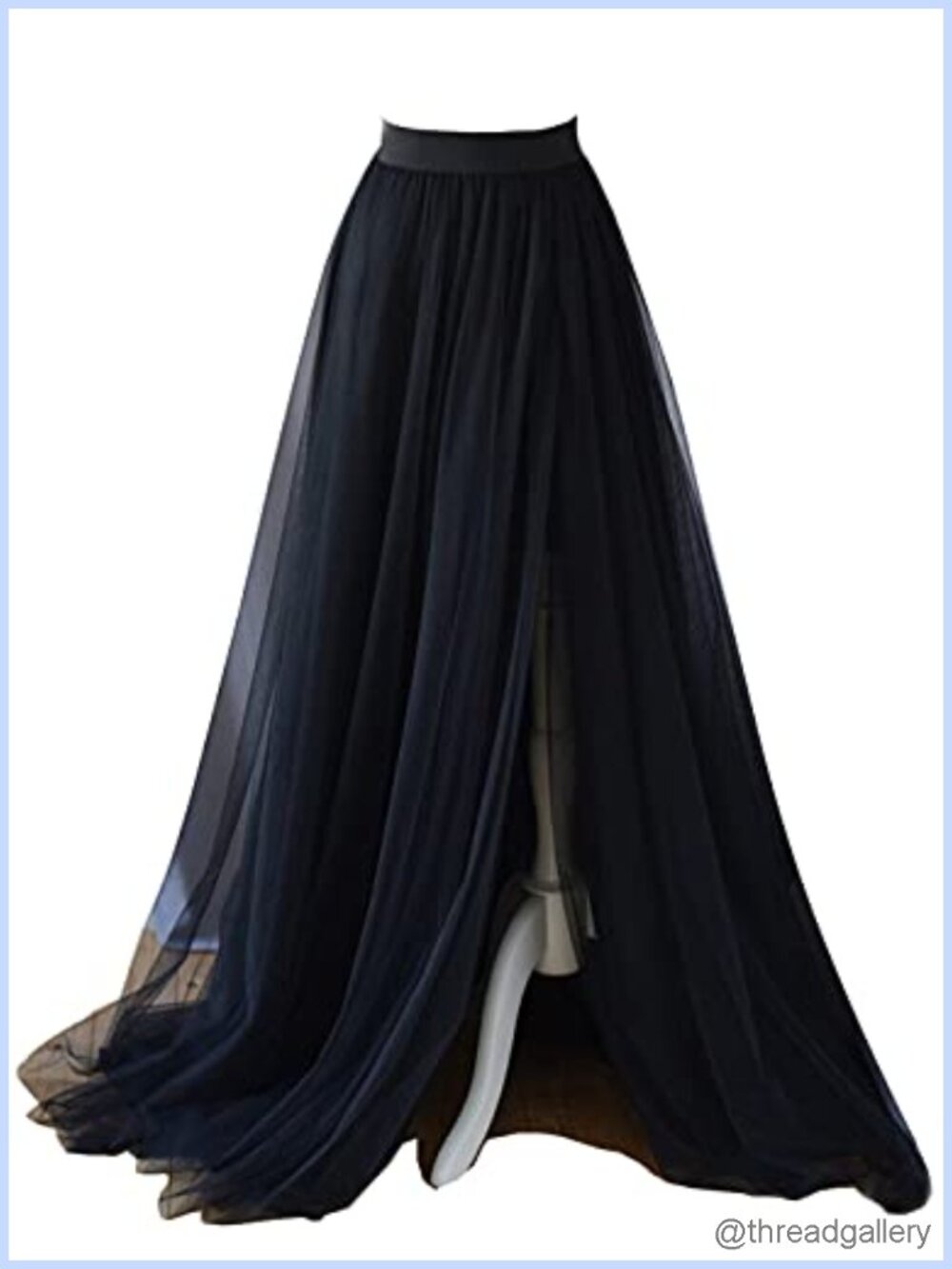 Women's Floor-Length Tulle Skirt with Lining Party Prom